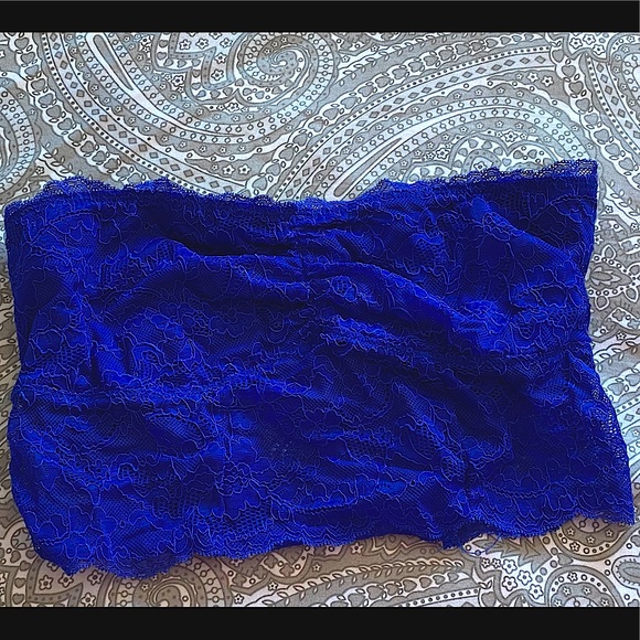 American Eagle royal blue lace bandeau - Picture 2 of 5